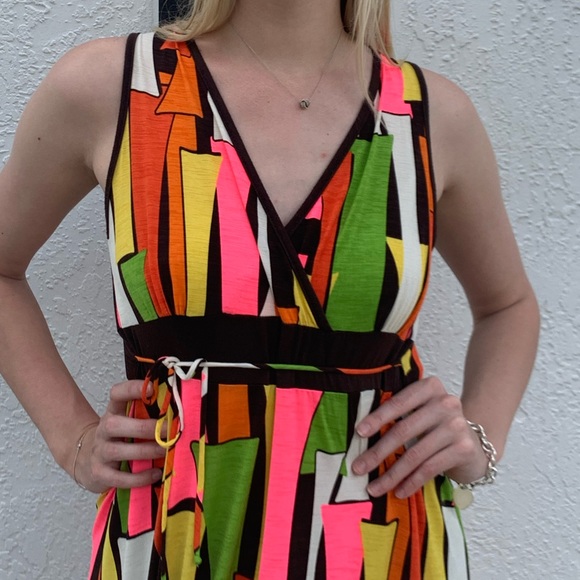 Vintage Y2K Maxi Dress Q-T by Andres Retro Maxi Dress - Picture 7 of 9